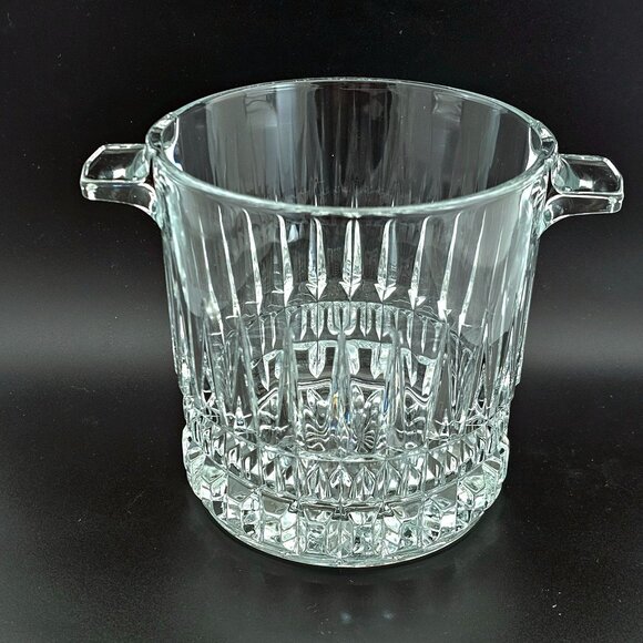 Cristal D'Arques Villeneuve ice bucket 5.75" crystal wine champagne cut glass - Picture 2 of 7